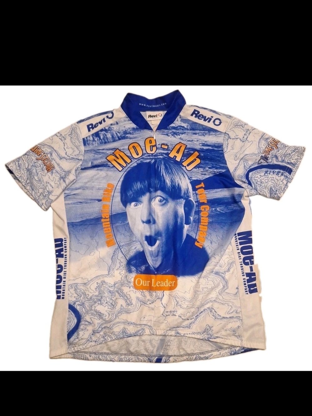 Vintage Revi Jersey Biking Three Stooges Moe Men's Size XXL Moe-Ab Mountain Bike